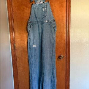 Wisteria Lane Jean Major Flare Overalls